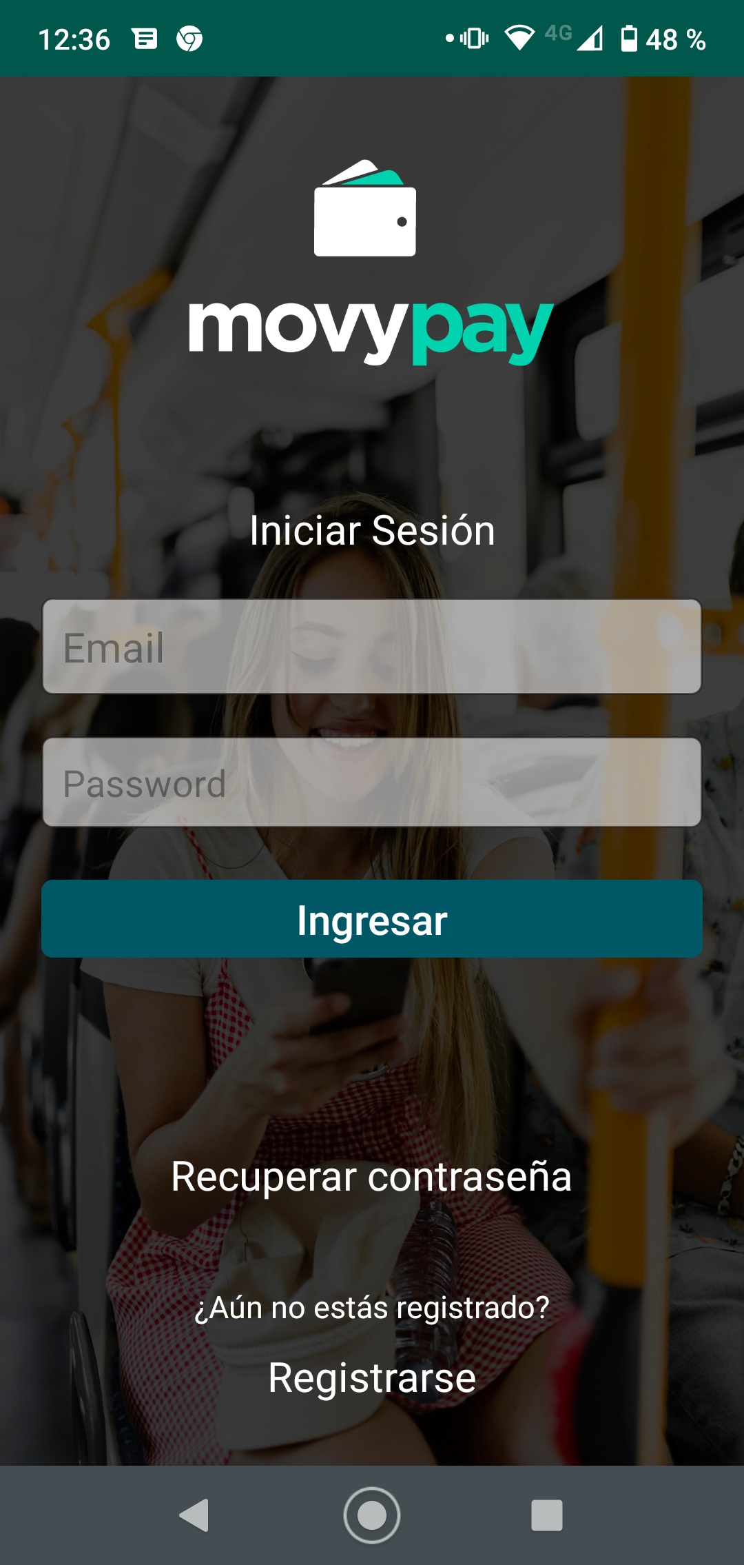 Ingresa tus datos para ingresar al sistema o registrate.